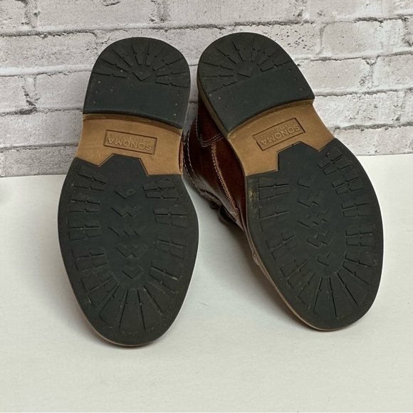 Sonoma Brown Ankle Boots Size Boy 13M Cognac - Picture 7 of 13